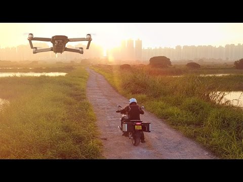 DJI Mavic Pro Visual Tracking a Motorcycle - HeliPal.com