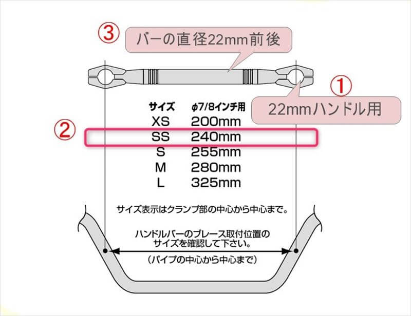 PCXに適合するハンドルブレース 