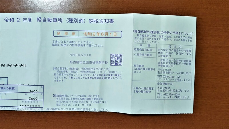 税金・保険料を止める方法　[書類上の廃車手続き]