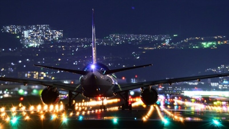 空港へナイトツーリング