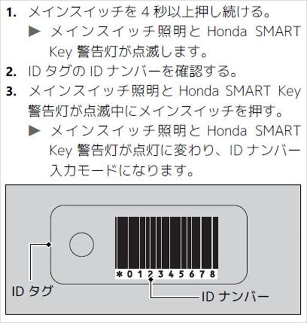 IDタグを使い手動で開錠する