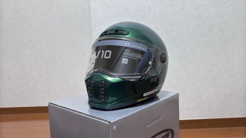 HJC V10レビュー！ARI・SHOEIとの比較【重量・サイズ感】