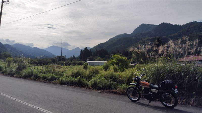バイクから見る風景、涙が自然に