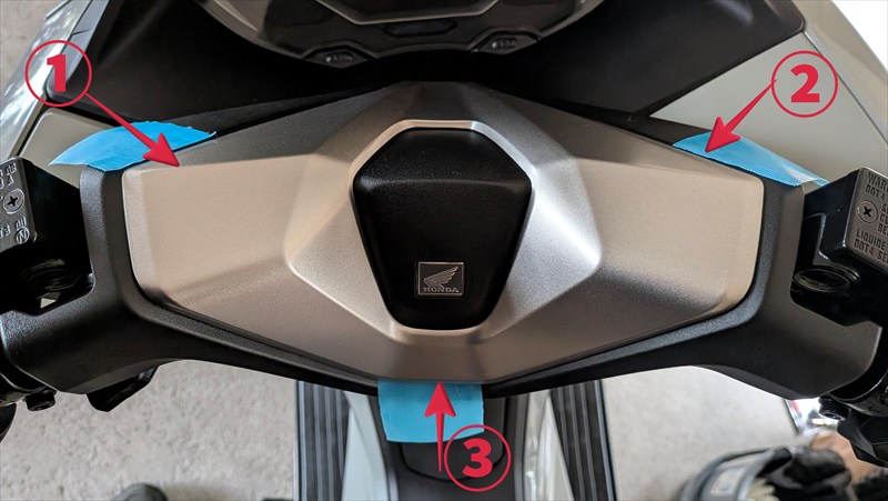 ①シルバー部分の取り外し